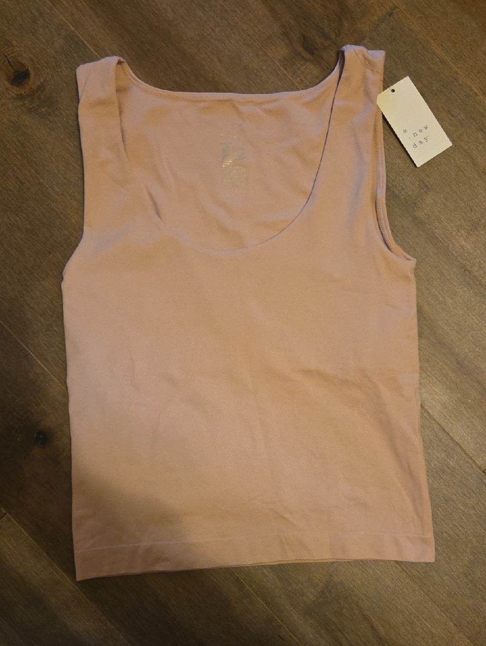 A New Day Light Pink Scoop Neck Athlectic Tank